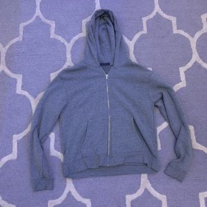 Brandy Melville Gray zip up hoodie
